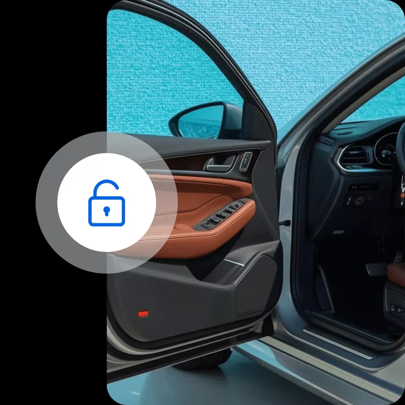 Image of car with lock icon