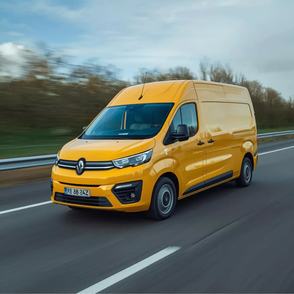 Image of yellow car on the street