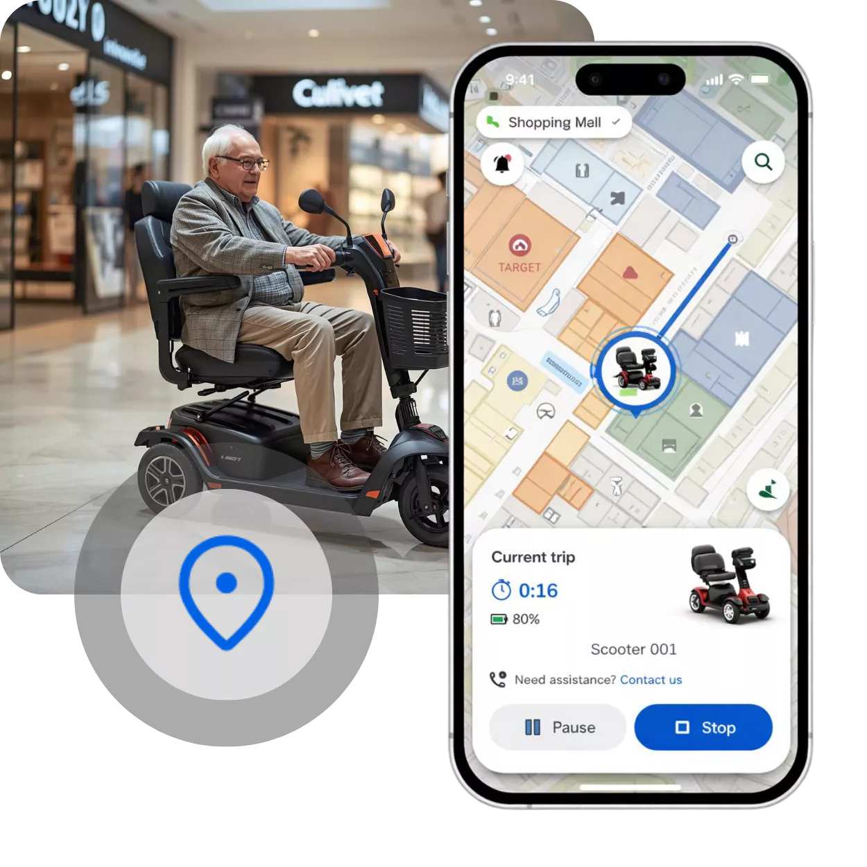 Image of ECV and older person hero image