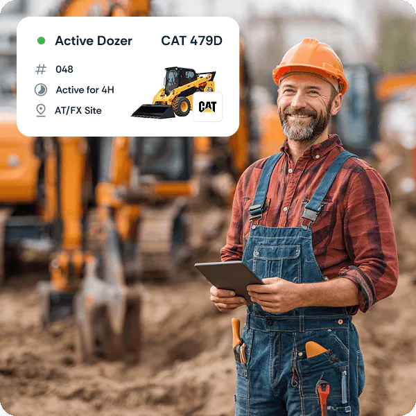 Construction industry fleet management hero image